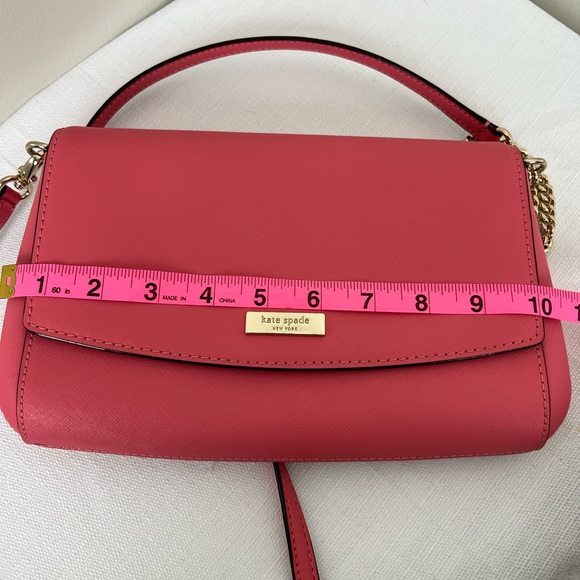 Kate Spade Laurel Way Greer Pink Crossbody Bag with Gold Chain - Picture 8 of 9